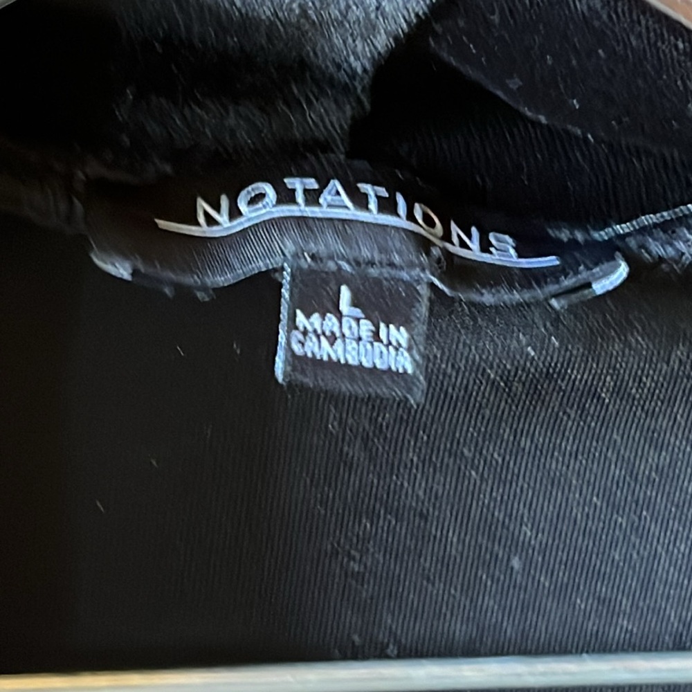 Notation Formal Jacket Black Soft Stretch Velvet … - image 3